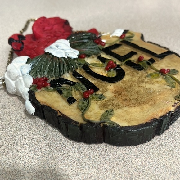 Jubilee Giftware Cardinal Noel Plaque Sign Resin Christmas Holiday In/Outdoor‎ - Picture 4 of 7